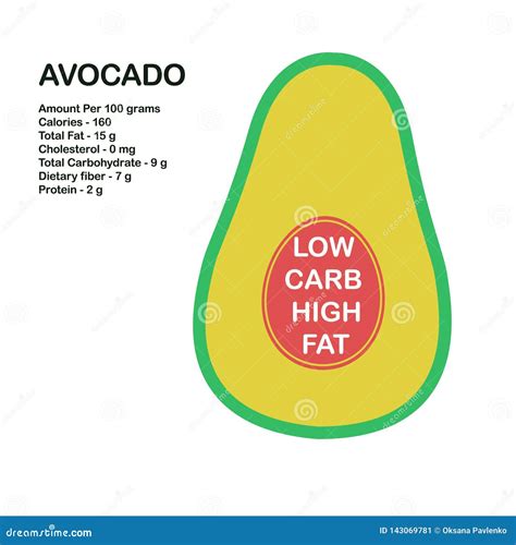 Avocado. Nutrition Facts stock vector. Illustration of smart - 143069781