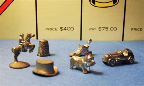 6 Monopoly Game Pieces Vintage Classic by VintageLetterShop