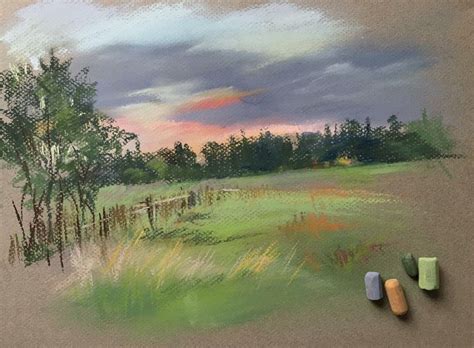 Pin on Art | Pastel landscape, Chalk pastel art, Soft pastel art