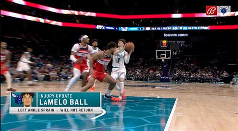 LaMelo Ball Exits Hornets Preseason Game With Ankle Sprain