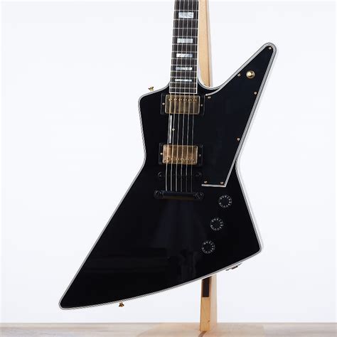 Gibson Explorer Custom, Ebony | Custom Shop Modified | Reverb