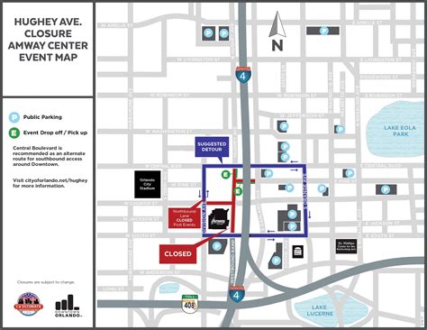 Amway Center Parking Map