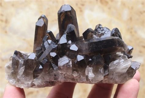 300g black crystal cluster Specimen black Gemstone quartz cluster Healing reki -in Stones from ...