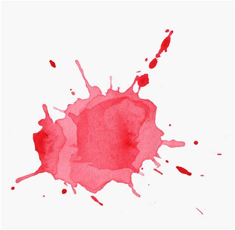 Red Color Splash Png, Transparent Png - kindpng