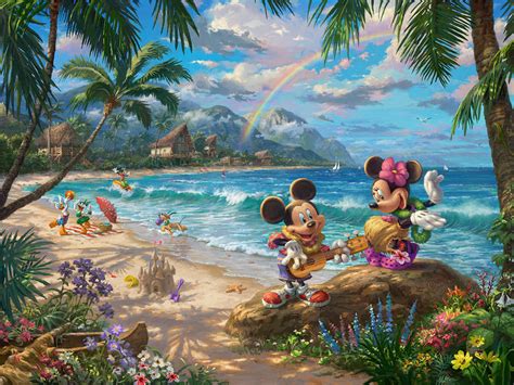 ♥ Thomas Kinkade "Disney" ♥ Thomas Kinkade Disney, Sea Creatures Drawing, Creature Drawings ...