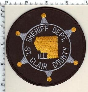 St. Clair County Sheriff Dept. (Illinois) Brown Shoulder Patch - new ...