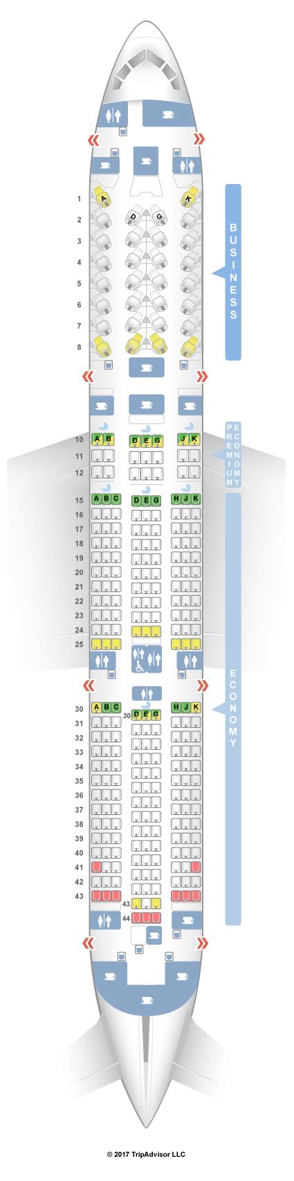 SeatGuru Seat Map Air France Boeing 787-9 (789)