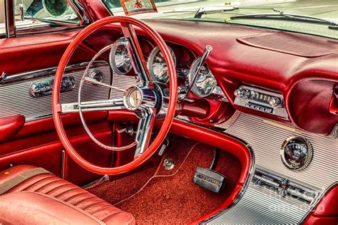 62 Thunderbird Interior Photograph by Jerry Fornarotto