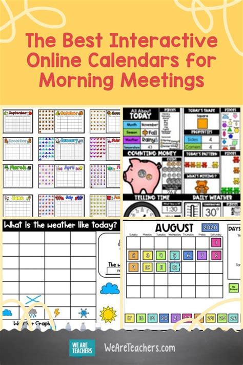 The Best Interactive Online Calendars for Morning Meetings and More