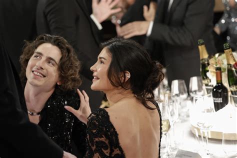 Kylie Jenner and Timothée Chalamet packed on PDA at Golden Globes