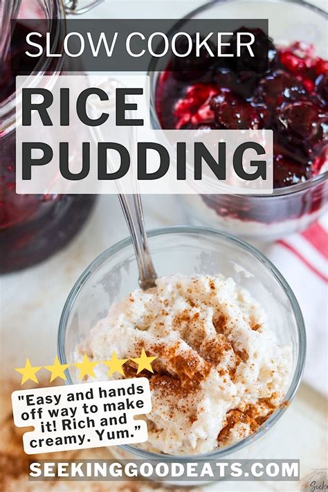 Easy & Creamy Slow Cooker Rice Pudding Recipe | Seeking Good Eats