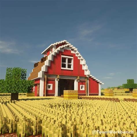 Minecraft Barn | Minecraft houses, Minecraft house plans, Minecraft cottage