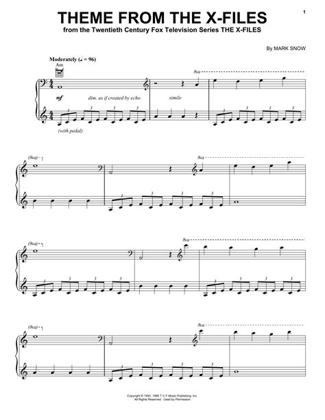 Theme From The X-Files | Sheet Music Direct