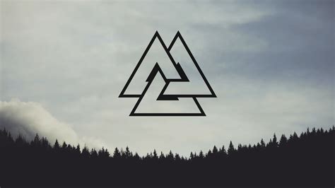 #Nordic #valknut #forest nordic landscapes pine trees #2K #wallpaper # ...