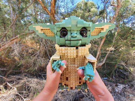 Baby Yoda Lego MOC Is Having A Good Day Out - EverydayBricks