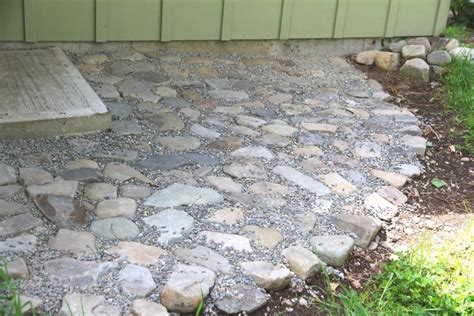 How to Lay a River Rock Patio • a traditional life