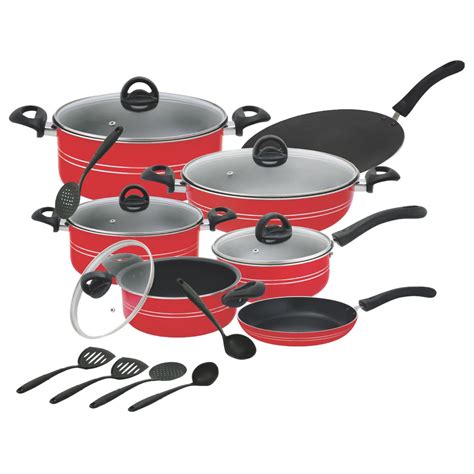 Chef Non-Stick Gift Pack - Cookware Set (16 Pcs) - Ns-332 - Leyjao.pk