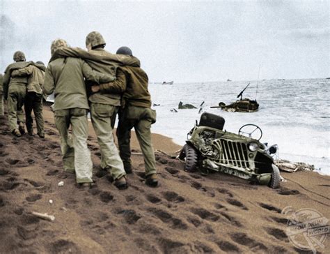 Colourised Images Of The Gruesome Battle Of Iwo Jima Show The War From ...