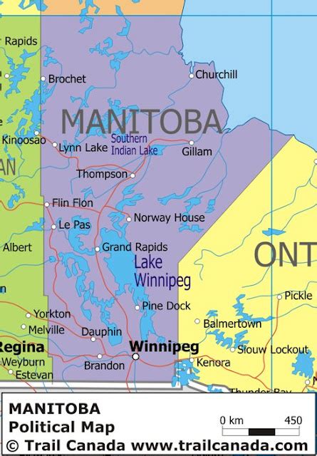 Map of Canada Regional City in the Wolrd: Manitoba Map Regional ...