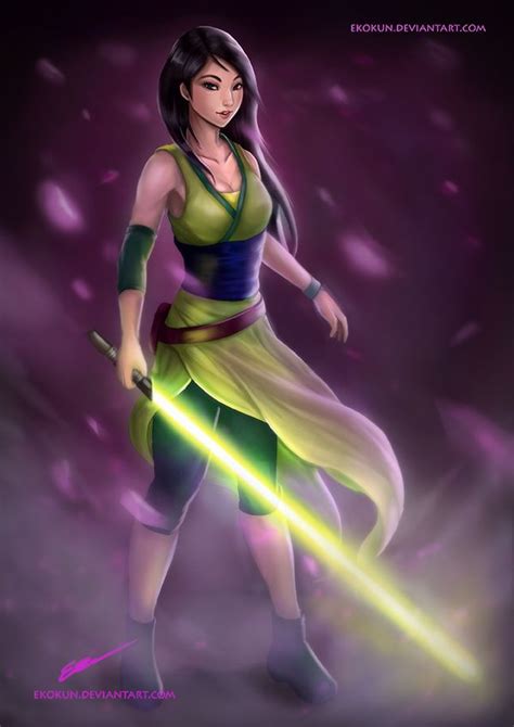 Mulan, Jedi Knight! | Disney princess art, Mulan, Disney star wars