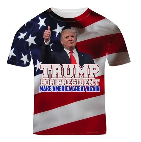 Donald Trump For President American Presidential Election Unisex Mens T ...