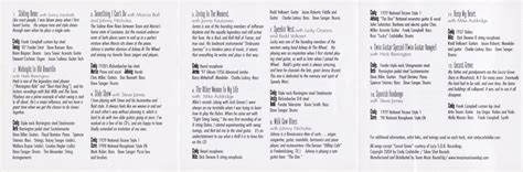 Liner Notes Examples