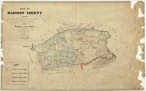 Map of Madison County – Legacy of Texas