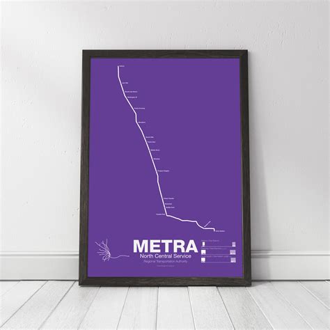 METRA North Central Service Line Poster – vanmaps