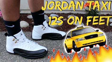 Jordan Taxi 12 On Feet Detailed Look HD - YouTube