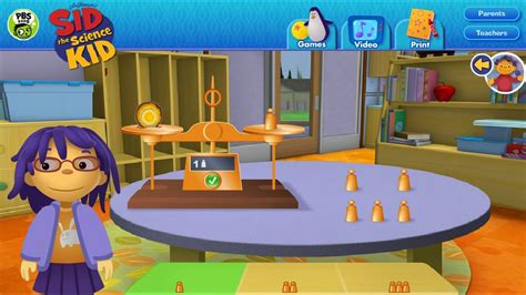 Sid The Science Kid Game Video - Sids Science Fair Pan Balance - YouTube