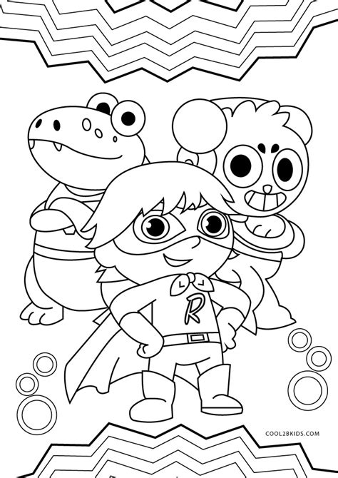 Free Printable Ryan's World Coloring Pages For Kids