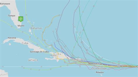 Tropical Storm Fiona storm track