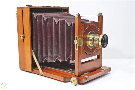 1800's Wood Field Plate Camera+Brass MMR Lens+BEAUTIFUL+RARE SET ...