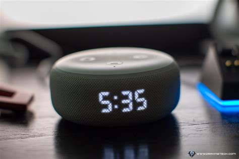 Amazon Echo Dot (3rd Gen) with Clock Review - Alexa Alarm Clock