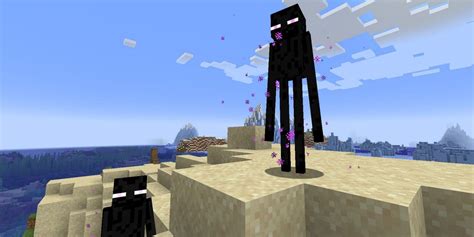 Minecraft Player Panics and Makes Epic Enderman Escape