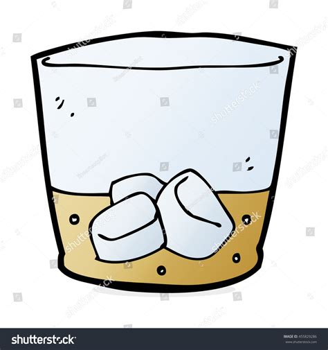 Cartoon Whiskey In Glass Stock Photo 455829286 : Shutterstock