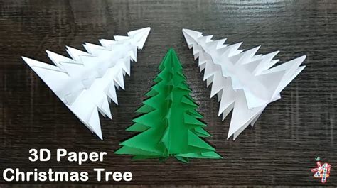 Christmas Craft DIY : How to Make 3D Paper Christmas Tree - K4 Craft