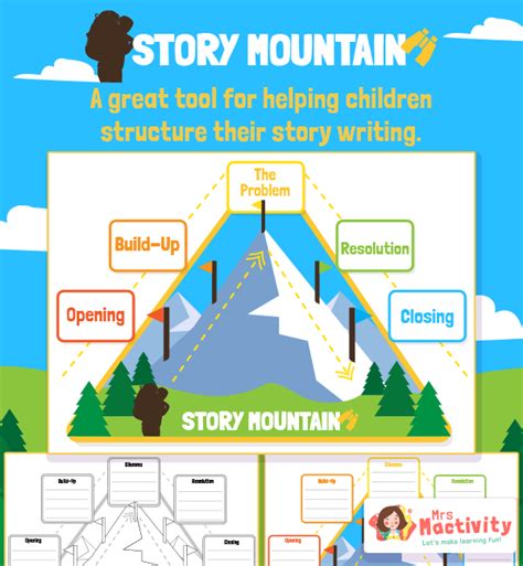 Story Mountain Template - Printable Word Searches