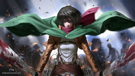 Anime Attack On Titan Mikasa Wallpapers - Wallpaper Cave