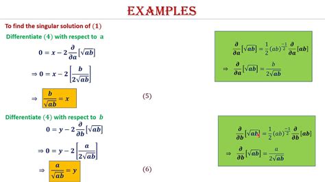 Lecture 7 - Part 2 - Solution of Clairaut's partial differential equation - YouTube