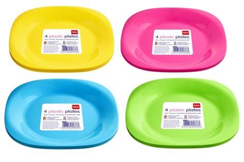 Picnic Plates - Bright, Plastic - Otterdene Products