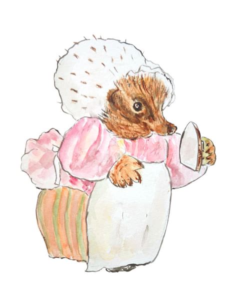 Peter Rabbit character Mrs Tiggy Winkle Beatrix Potter Painting by ...