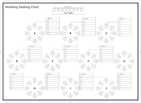 Seating Chart Example | Seating chart wedding template, Wedding seating ...