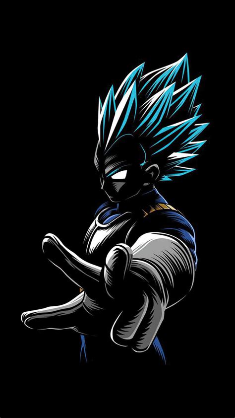 Download Iphone 12 Anime Dragon Ball Vegeta Wallpaper | Wallpapers.com