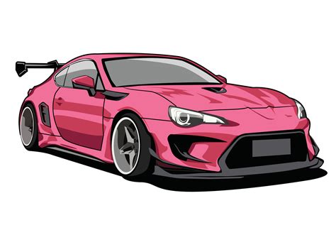 toyota 86 ilustración de coche de cuerpo ancho 19141523 Vector en Vecteezy