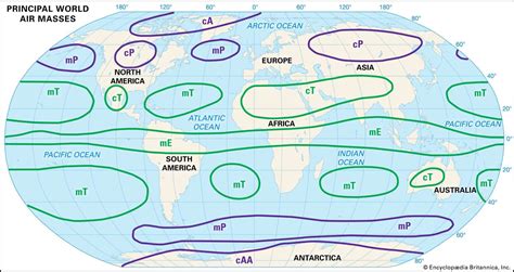 Air Masses And Fronts Diagram