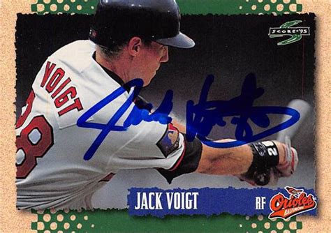 Jack Voigt autographed Baseball Card (Baltimore Orioles) 1995 Score #249