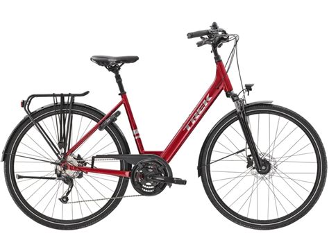 Trek Verve 2 Equipped Lowstep Hybrid Bike in Red