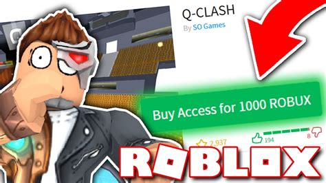 THIS GAME COSTS 1000 ROBUX TO PLAY?! (Roblox) - YouTube