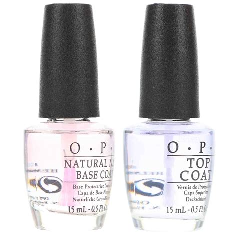 OPI Top Coat 0.5 oz. and OPI Natural Nail Base Coat 0.5 oz. Combo Pack - LaLa Daisy